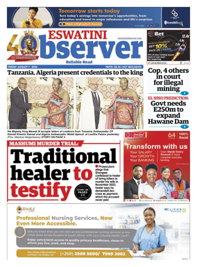 Cover of Eswatini Observer
