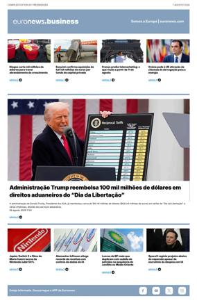 Cover of Euronews Business (Portuguese)