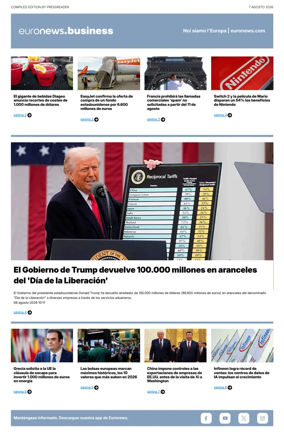 Cover of Euronews Business (Spanish) Compiled Edition