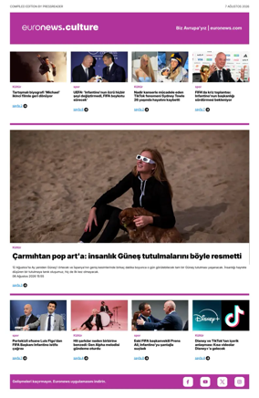 Cover of Euronews Culture and Sport (Turkish) Compiled Edition