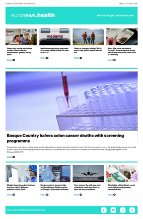 Cover of Euronews Health (English) Compiled Edition
