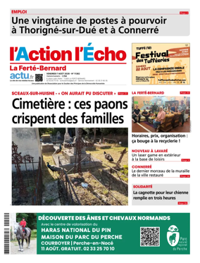 Cover of l'Action l'Echo (La Ferte-Bernard)