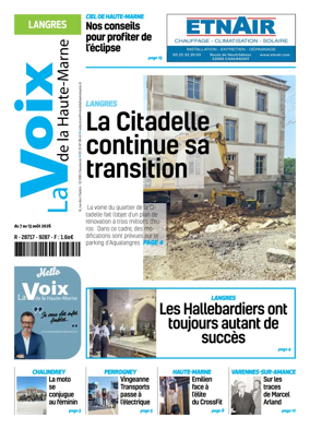 Cover of La Voix de la Haute-Marne edition Langres