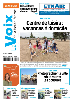 Cover of La Voix de la Haute-Marne edition Saint-Dizier