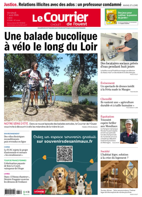 Cover of Le Courrier de l’Ouest (Cholet)