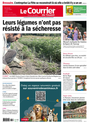 Cover of Le Courrier de l’Ouest (Deux-Sevres)