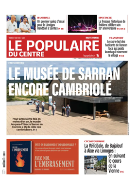 Cover of Le Populaire du Centre (Haute-Vienne)