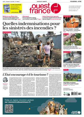 Cover of Ouest-France (Fougeres Vitre)