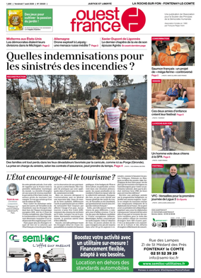Cover of Ouest France (La Roche-sur-Yon - Fontenay-le-Comte)