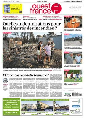 Cover of Ouest-France (Quimper Centre-Finistere)