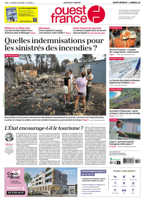 Cover of Ouest-France (Saint-Brieuc Lamballe)