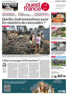 Cover of Ouest France (Saint-Malo)