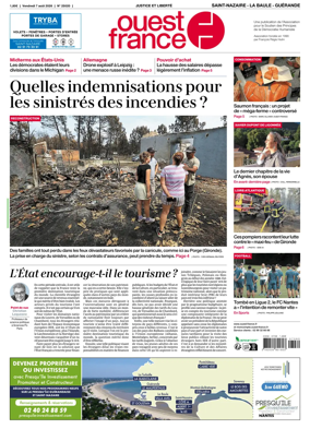 Cover of Ouest France (Saint-Nazaire La Baule Guerande)