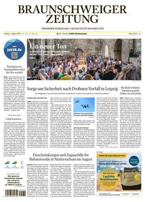 Cover of Braunschweiger Zeitung (Helmstedter Nachrichten)