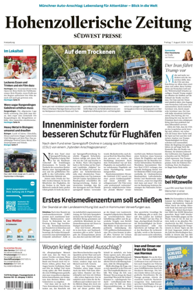Cover of Hohenzollerische Zeitung
