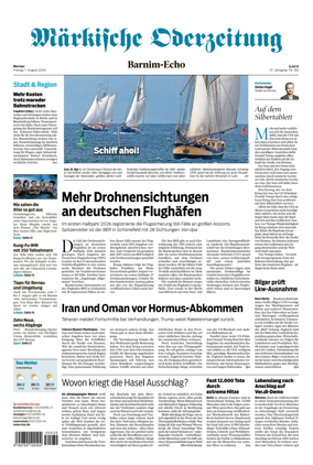 Cover of Markische Oderzeitung Bernau