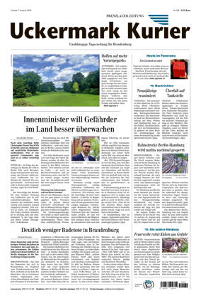 Cover of Prenzlauer Zeitung