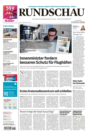 Cover of Rundschau fur den Schwabischen Wald – Der Kocherbote