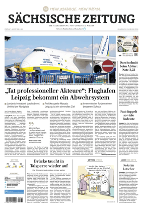 Cover of Sachsische Zeitung (Gorlitz & Niesky)