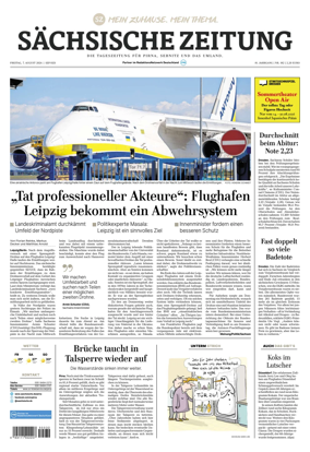 Cover of Sachsische Zeitung (Pirna Sebnitz)