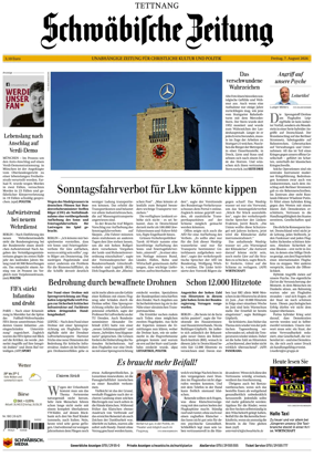Cover of Schwabische Zeitung (Tettnang)