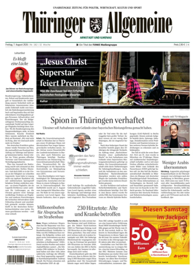 Cover of Thuringer Allgemeine (Arnstadt und Ilmenauz)