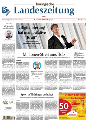 Cover of Thuringische Landeszeitung (Gera)