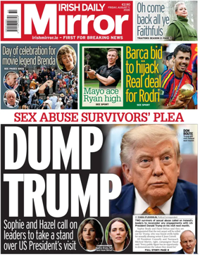 Cover of Irish Daily Mirror