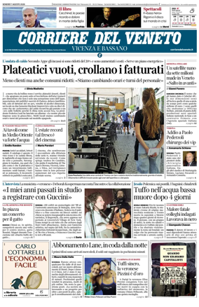 Cover of Corriere del Veneto (Vicenza e Bassano)