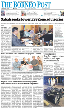 Cover of The Borneo Post (Sabah)
