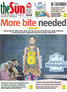 Cover of The Sun (Malaysia)