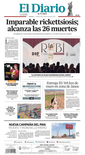 Cover of El Diario de Juarez