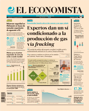 Cover of El Economista (Mexico)