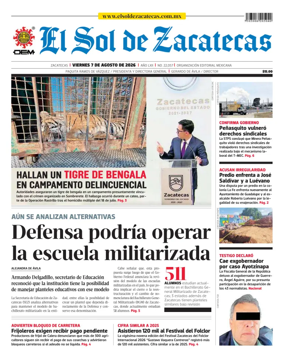 Cover of El Sol de Zacatecas
