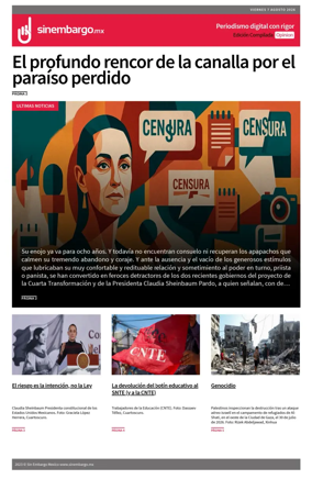 Cover of Sin Embargo Opinion