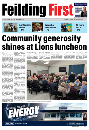 Cover of Feilding First