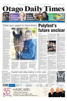 Cover of Otago Daily Times