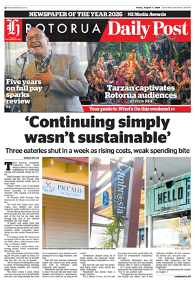 Cover of Rotorua Daily Post
