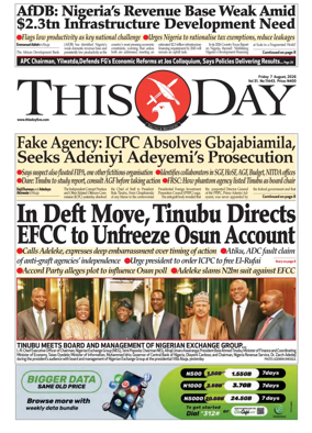 Cover of THISDAY