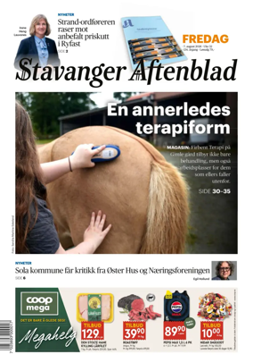 Cover of Stavanger Aftenblad