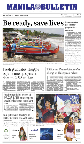 Cover of Manila Bulletin