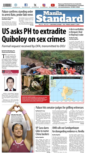 Cover of Manila Standard