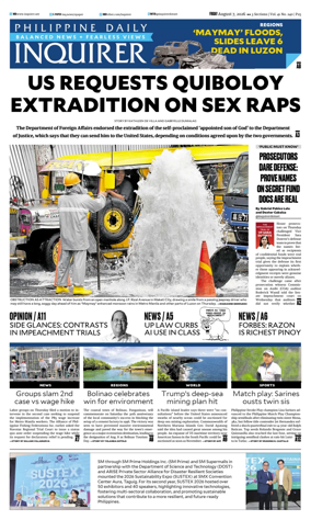 Cover of Philippine Daily Inquirer