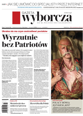 Cover of Gazeta Wyborcza