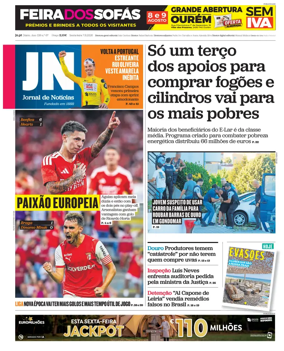 Cover of Jornal de Noticias