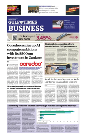 Cover of Gulf Times Business