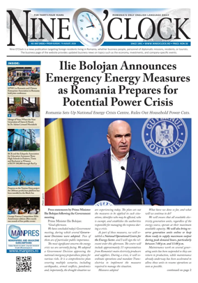 Cover of Nine o clock (Romania) Daily