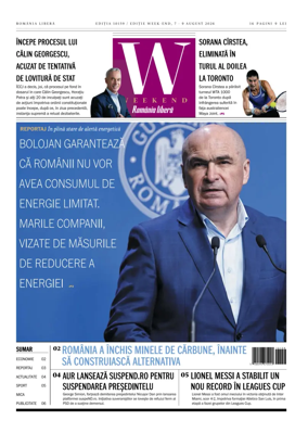 Cover of Romania Libera - Friday Edition
