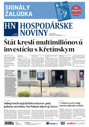 Cover of Hospodarske noviny