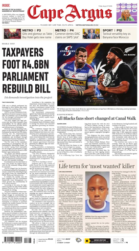 Cover of Cape Argus (PM Edition)